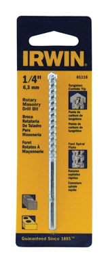 IRWIN 1/4" ECONOMY MASONRY BIT