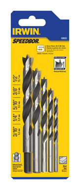 5PC Brad Point Drill Bits