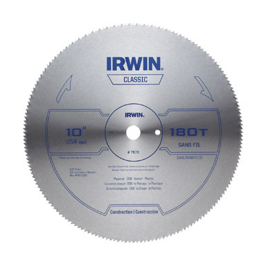 10"  180 T PLYWOOD BLADE IRWIN