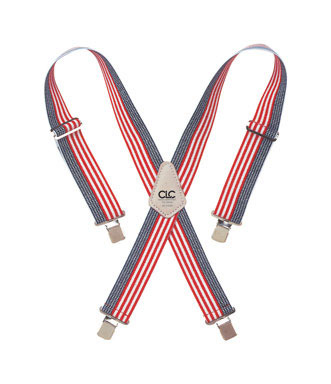 CLC SUSPENDERS RD/WHT/BL