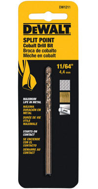 BIT  DRILL  11/64" COBALT DEWALT