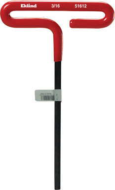 HEX KEY T HANDLE 6" 3/16"