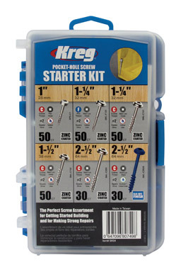 KREG PCKT HOLE SCREW STARTER KIT