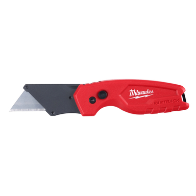 Milwaukee Fastback 6-1/2 in. Press and Flip Folding Compact Utility Knife Red 1 pc