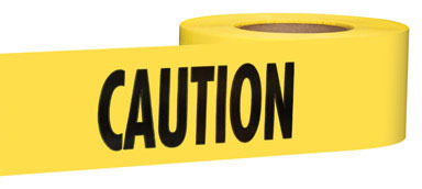 CAUTION TAPE 1000'X3"YLW