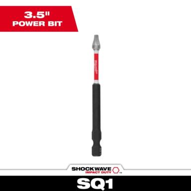 MW 3.5" #1 Square Impact Bits