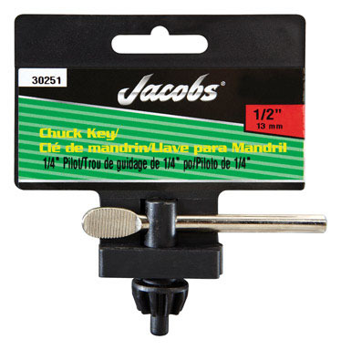 Jacobs 1/2 in. S X 1/4 in. S K32 Chuck Key T-Handle Steel 1 pc