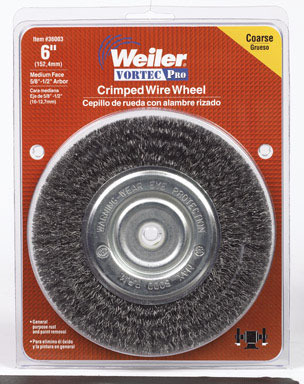 WIRE WHEEL 6"COARSE MED