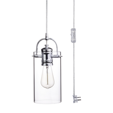 PENDANT CHRM/GLASS 1LT