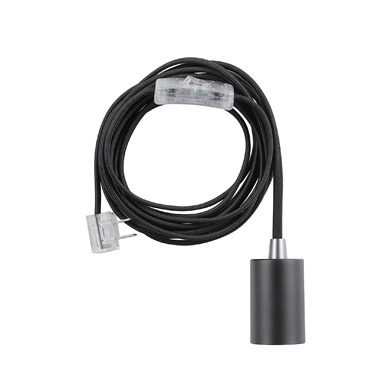 Plug-in Pendant Lt Blk