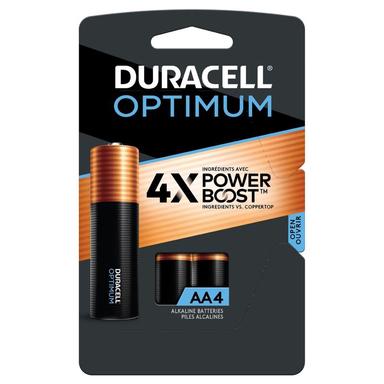 4PK AA Duracell Opt Batteries
