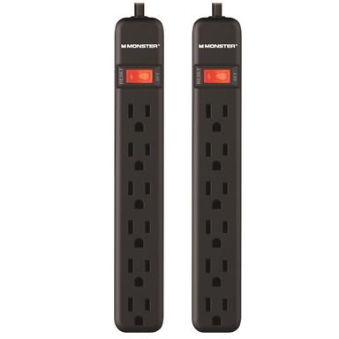 Surge Protector 6 Outlet Blk