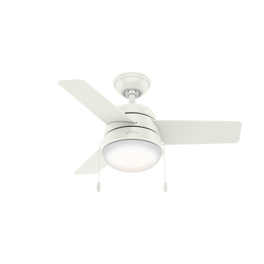 CEILING FAN 1LT WHT 36"