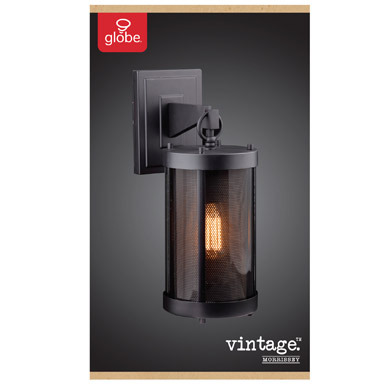 WALL SCONCE MORISSEY BLK