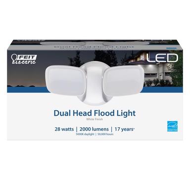 Dual Head Floodlight ALUM White