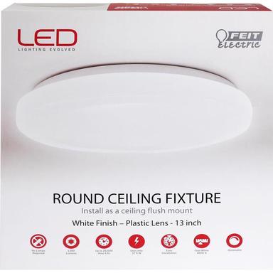 13" White LED Ceiling Fixture