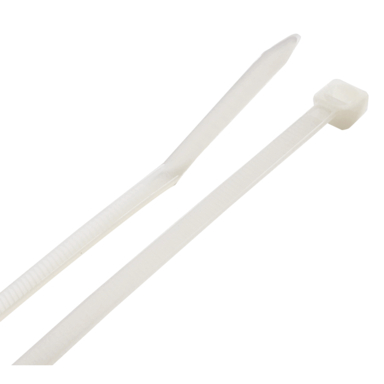 1000PK 8" White Cable Ties