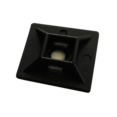 Black Cable Tie Base Mount 5pk