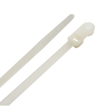Cable Ties 8" 50lb White 20PK