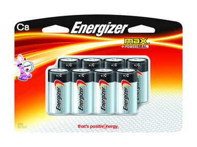 8PK C Energizer Max Batteries