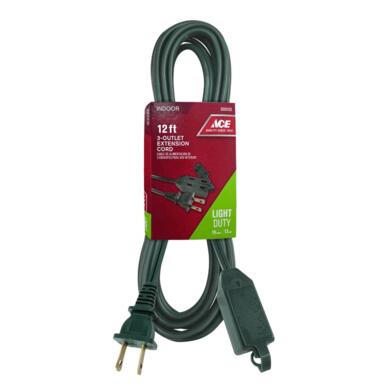 EXT CORD 12' GRN