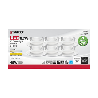 LED  4" DOWNLIGHT WHT