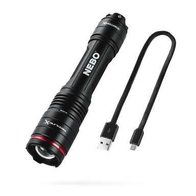 LED FLASHLIGHT 1800L BLK