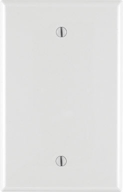 WALL PLATE BLANK 1G WHT