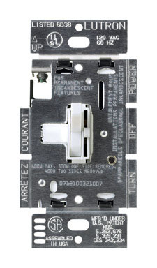 DIMMER SLIDE/TOG SP WHT