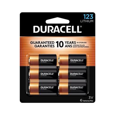 6PK 123 3V Duracell Batteries