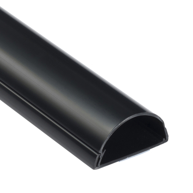 Cord Cover Half-rnd 39" Blk