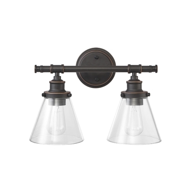 2-Light Rubbed Brnze Wall Sconce