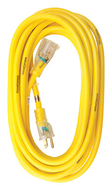 25' 12/3 Extension Cord Yellow