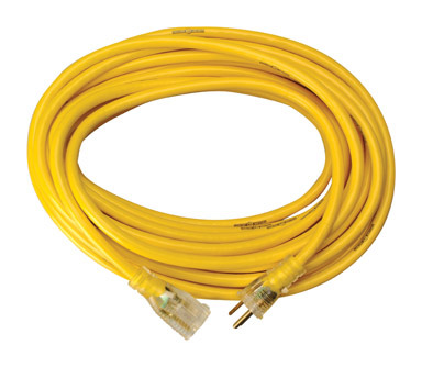 50' 12/3 Yellow Extension Cord
