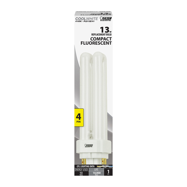 CFL BULB PL CL WHIT 13W