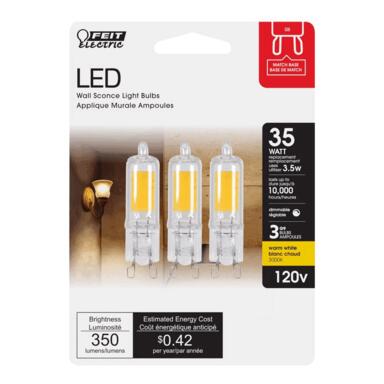 Led Dm T4 G9 Ww 35w 3pk Feit