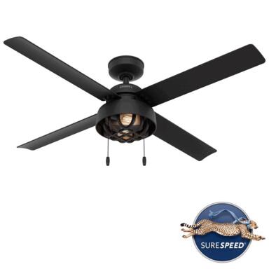 CELING FAN MAT BLK 52"