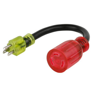 ADPTR CRD 125V 5-15 12"L