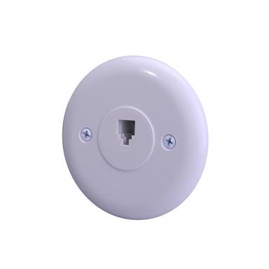 WALL PLATE PHONE WHT