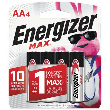 4PK AA Energizer Max Batteries