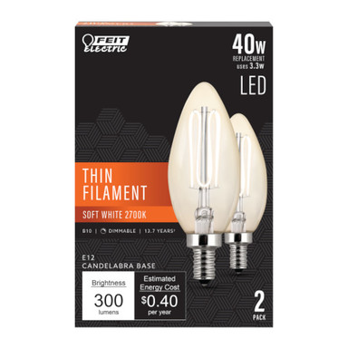 40W Mini Candelabra LED Bulb