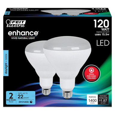 2PK 120W LED Floodlight Bulb