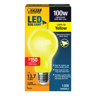 100W A19 LED Bulb Yellow