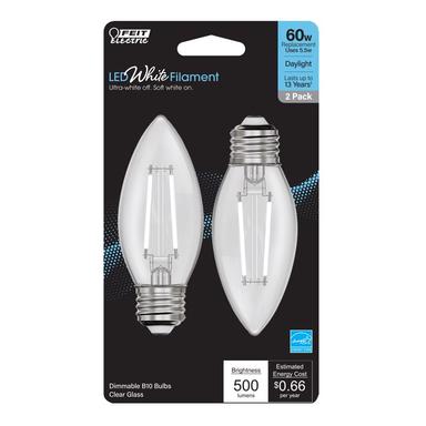 2PK E26 LED Bulb Daylight 60W