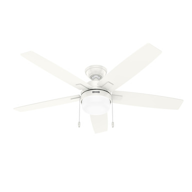 52" CEILING FAN WHITE LED