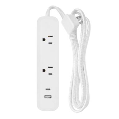 POWER STRIP 6' 2OUTL