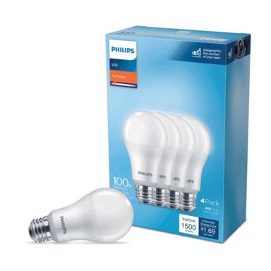 PH LED A19 SW 100W 4PK