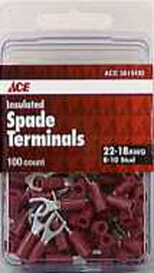 SPADE TERM. #22-18WIRE 100-PK