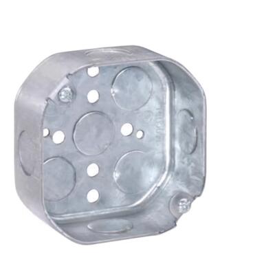4" Octagon Galvanized Steel Box