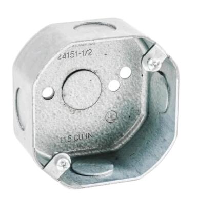 3-1/2" Octagon Steel Work Box